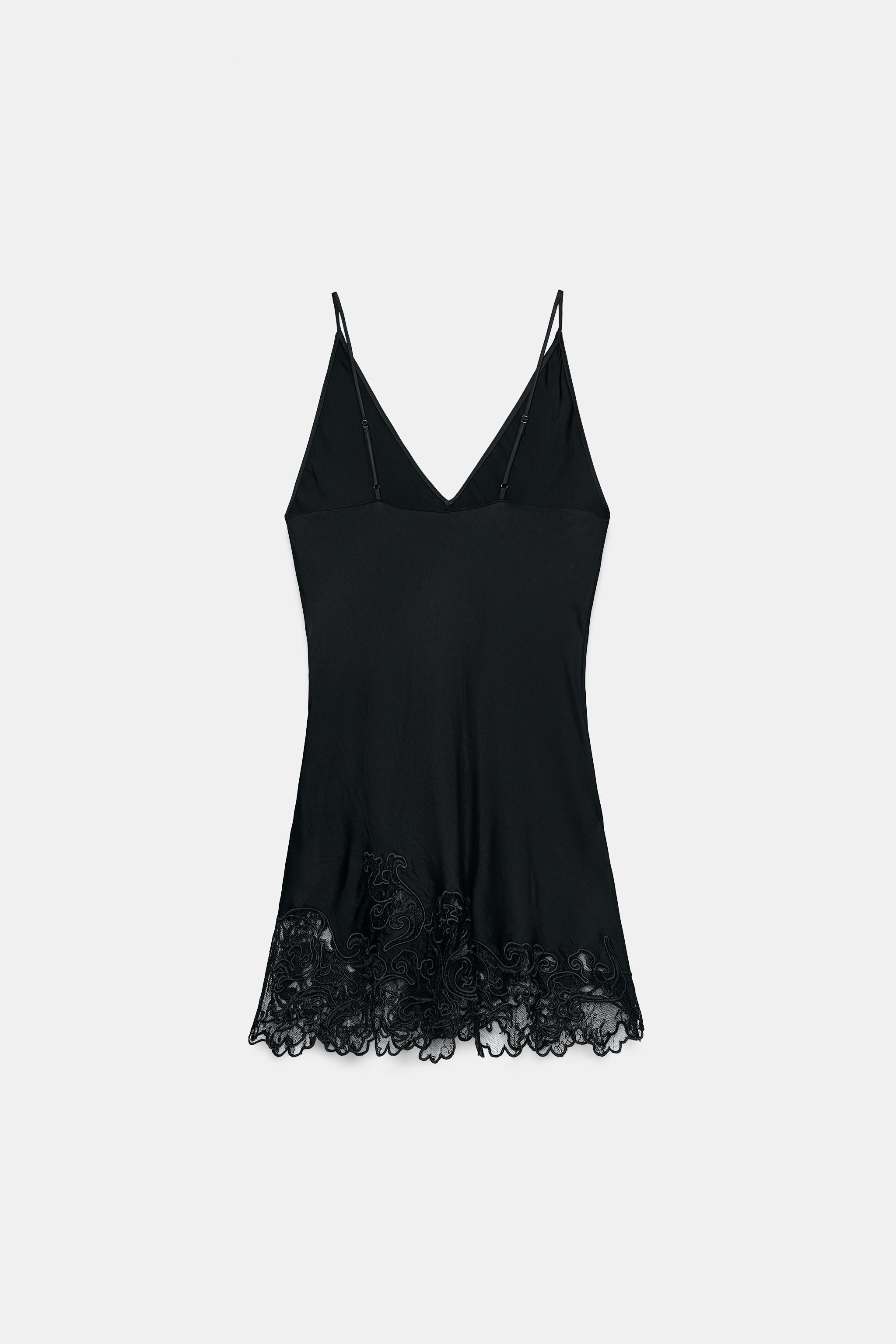 ZW COLLECTION SATIN EMBROIDERED TOP | Zara UK