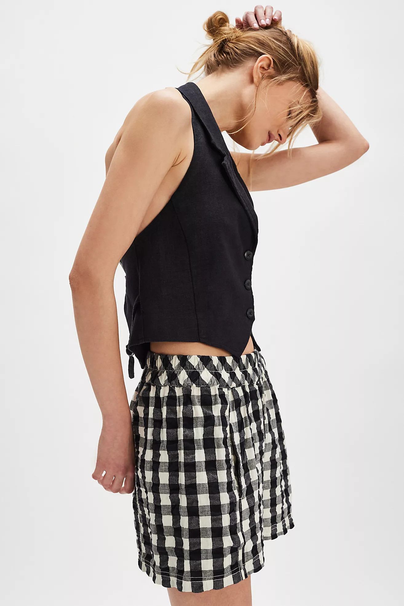 Get Free Seersucker Pull-On Shorts | Free People (Global - UK&FR Excluded)