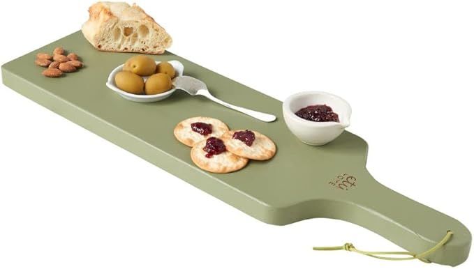 etúHOME Sage Green Wood Serving Plank, Handcrafted Charcuterie Board, Wood Platter Table Charger... | Amazon (US)