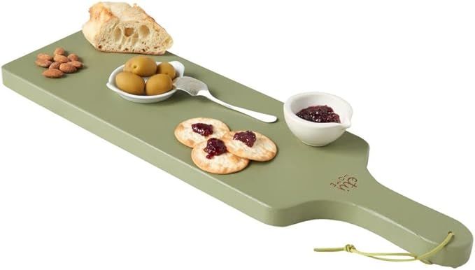 etúHOME Sage Green Wood Serving Plank, Handcrafted Charcuterie Board, Wood Platter Table Charger... | Amazon (US)