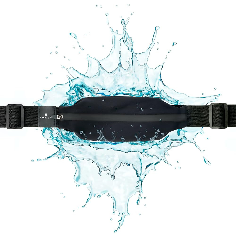Back Bay Slim Running Belt for Women & Men [Fits ALL Phones], Runners Fanny Pack for Men, Money B... | Amazon (US)