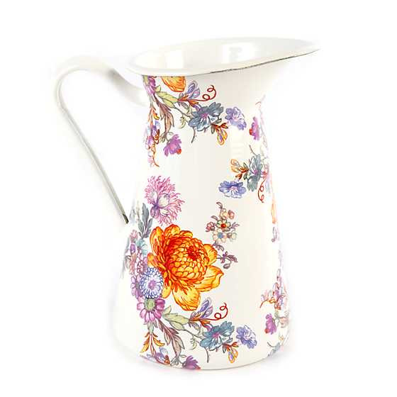 White Flower Market Medium Practical Pitcher | MacKenzie-Childs