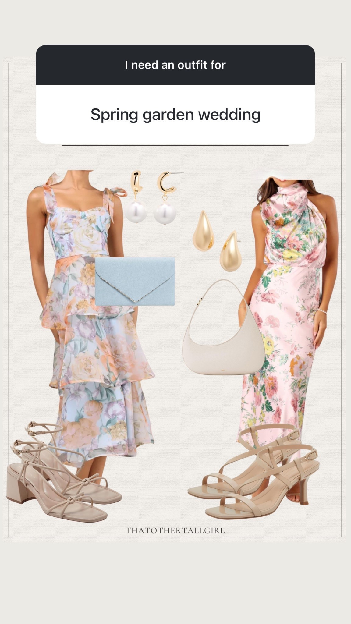 Spring garden wedding guest dress 

#LTKSeasonal #LTKMidsize #LTKWedding