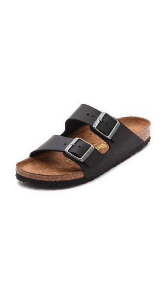 Birkenstock Arizona Two Band Sandals - Black | Shopbop