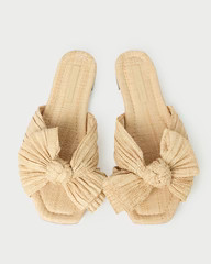 Daphne Natural Bow Slide | Loeffler Randall