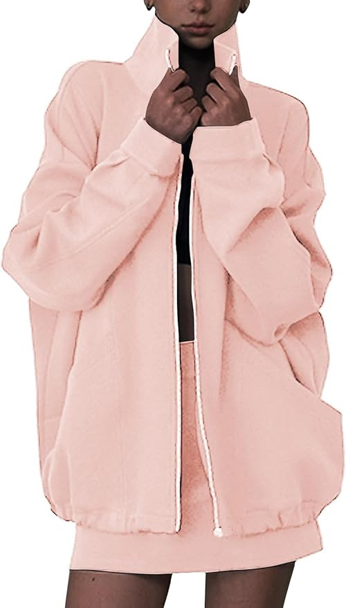 EXLURA Women 2 Piece Skirt Sets Airport Outfits Zip Up Sweatshirt Matching Skorts Tennis Sweatsui... | Amazon (US)