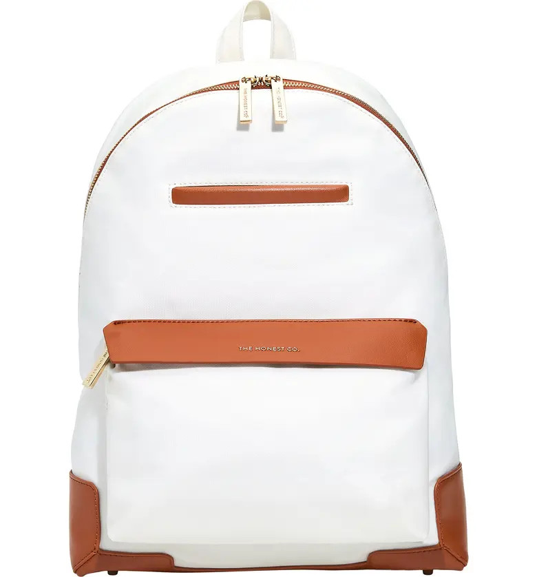 The Honest Company Uptown Coated Canvas Diaper Backpack | Nordstrom