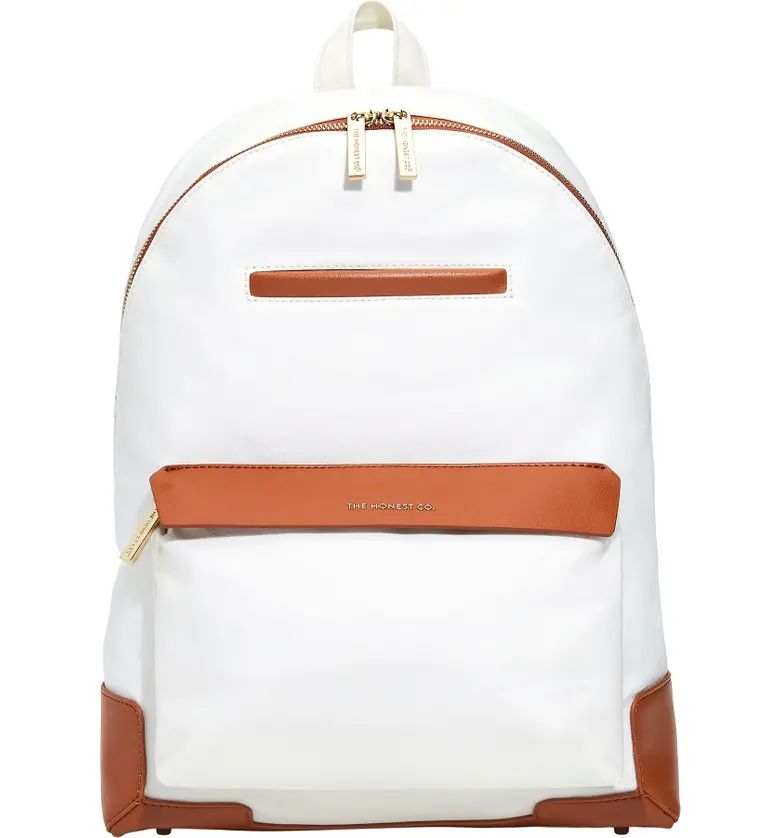 The Honest Company Uptown Coated Canvas Diaper Backpack | Nordstrom