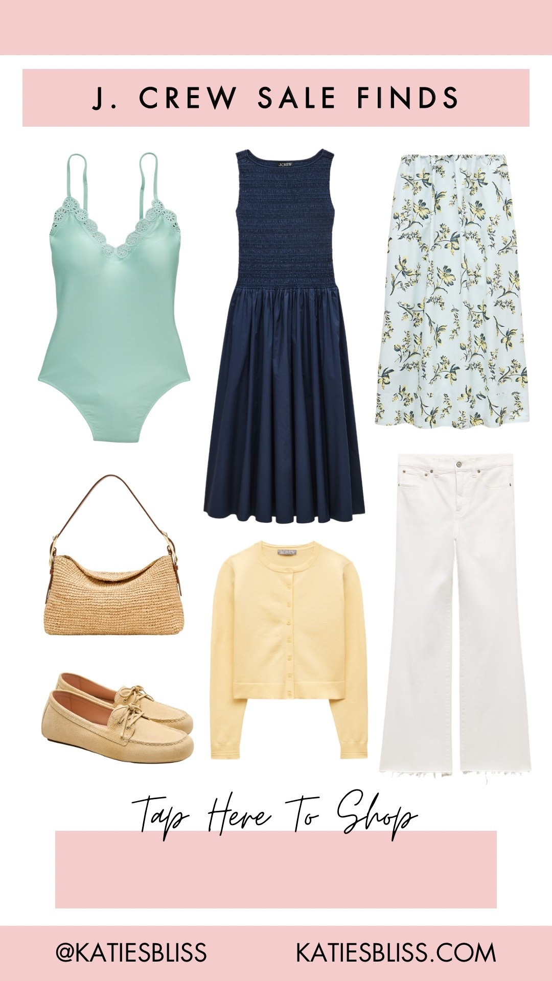 J. Crew spring sale finds 🤍

Sale. Deal. Markdown. Spring. Summer. Butter yellow. Cardigan. Bathing suit. Boat shoes. Smock dress. 



#LTKSeasonal #LTKSaleAlert #LTKTravel