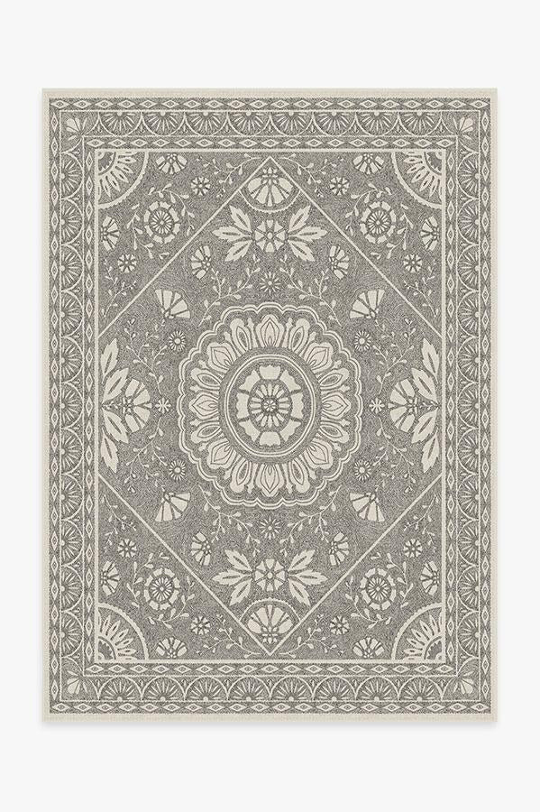 Almana Black & White Rug | Ruggable