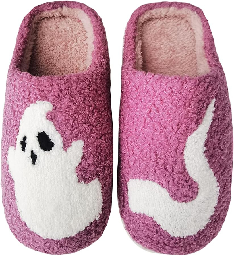 DRUGS ARE BAD Halloween Slippers for Women Men Spooky Lantern Pumpkin Slippers Soft Warm Plush Ho... | Amazon (US)