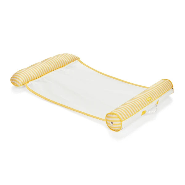 Fabric Pool Hammock Yellow Stripe, 47" L | FUNBOY