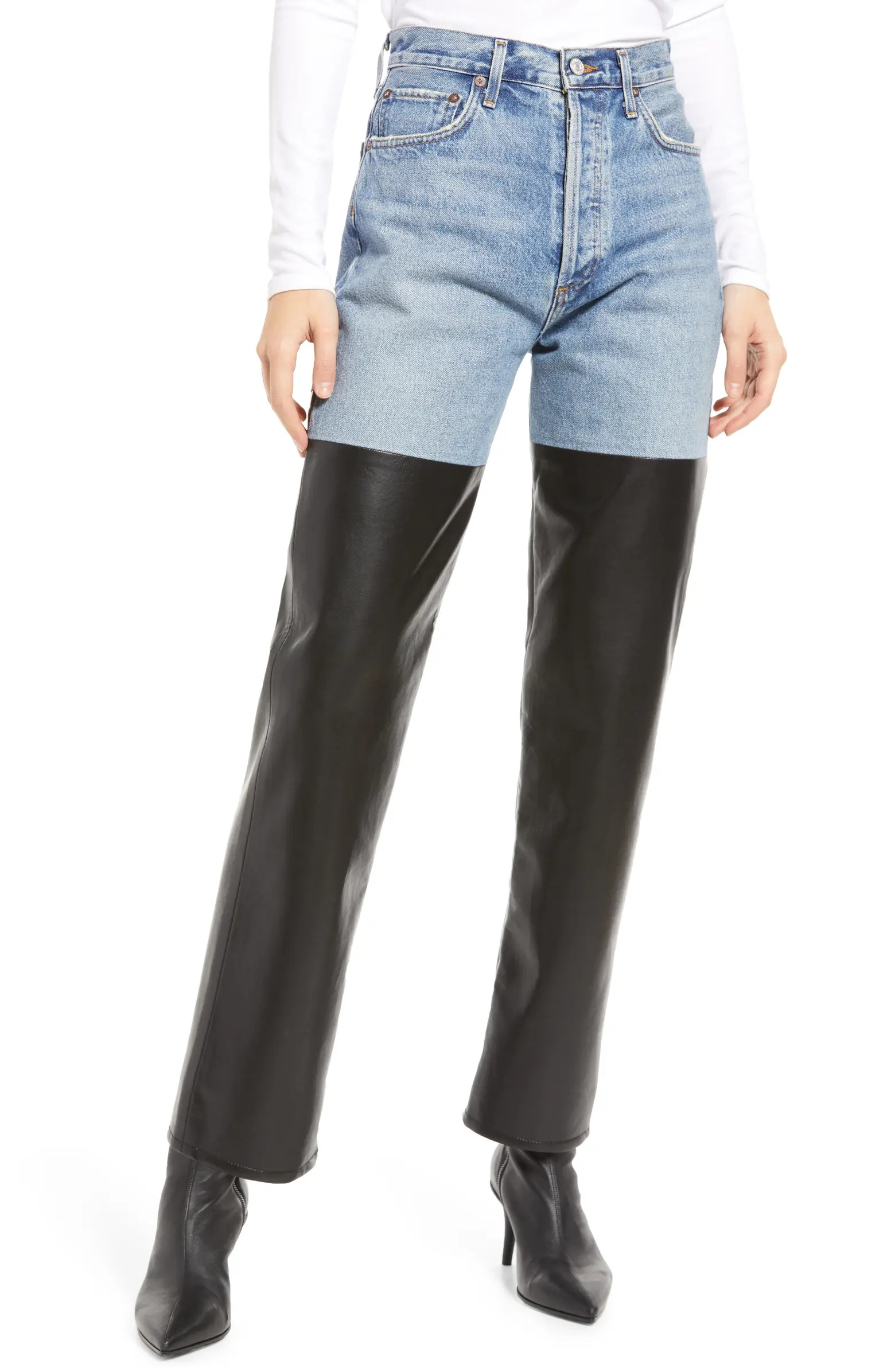 Pieced 90s Pinch Waist Pants | Nordstrom
