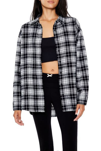 Oversized Flannel Shirt | Forever 21