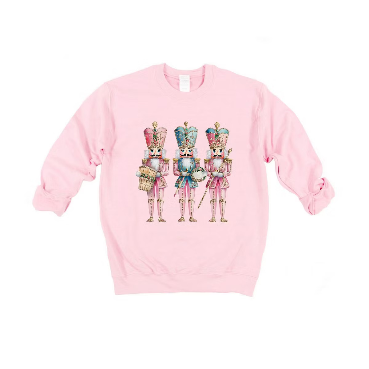 Simply Sage Market Women's Graphic Sweatshirt Nutcracker Pink | Target