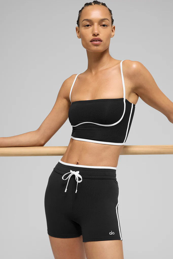 Airbrush Streamlined Bra Tank - Black/White | Alo Yoga (US)