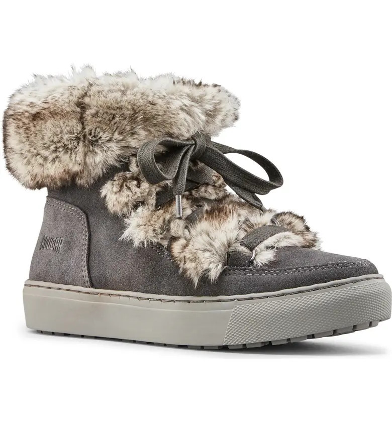 Cougar Dasha Faux Fur Trim Waterproof Bootie (Women) | Nordstrom | Nordstrom