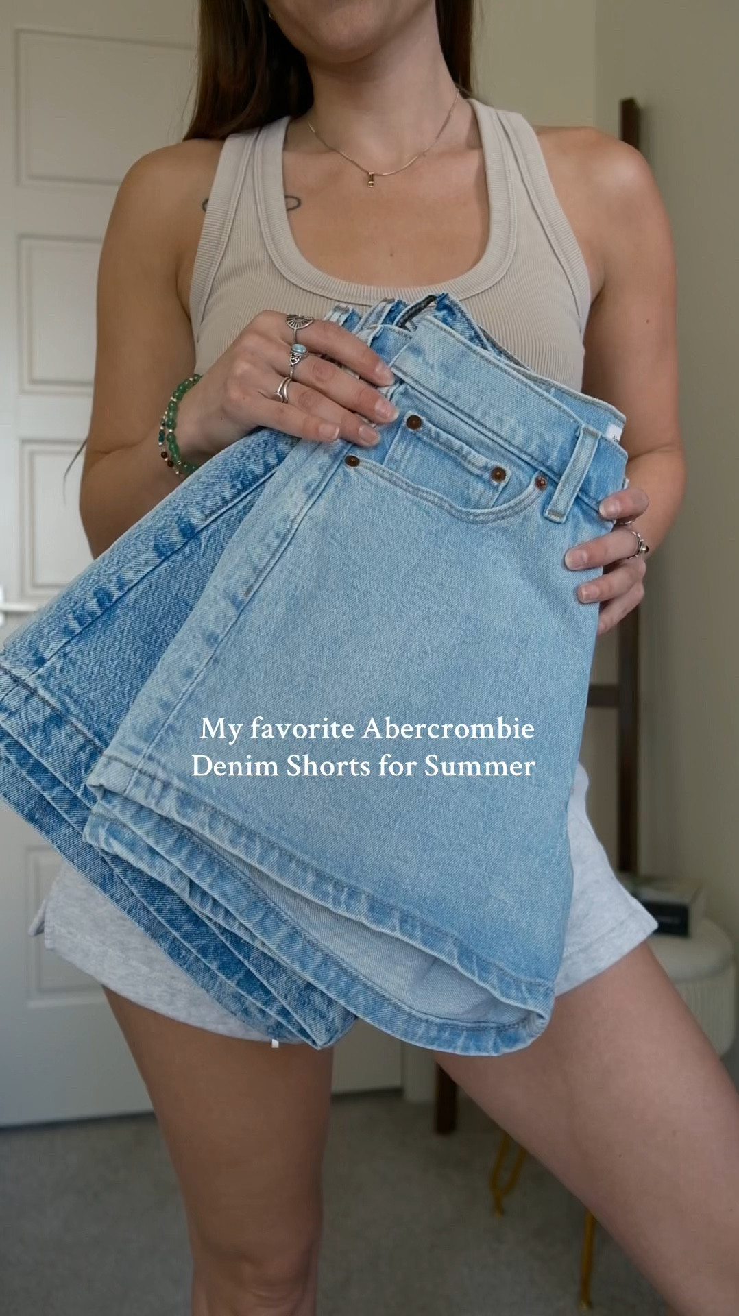 Denim Shorts perfect for Summer! 25% off all shorts at Abercrombie!#denimshorts #abercrombie 

#LTKSaleAlert #LTKSeasonal #LTKFindsUnder50