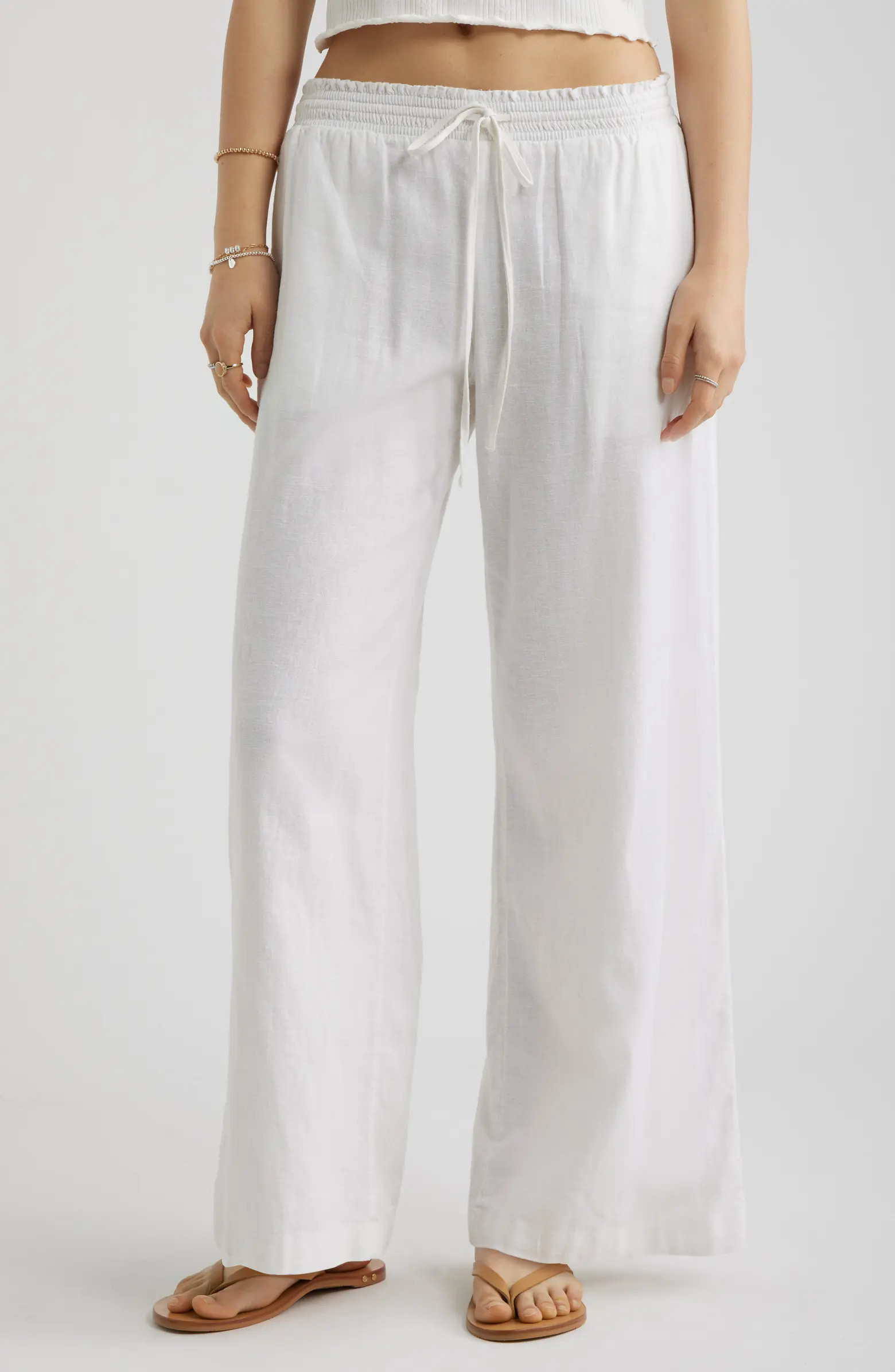 Linen Blend Beach Pants | Nordstrom