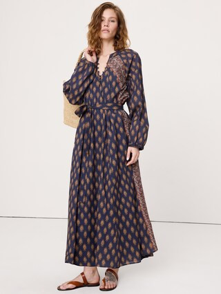Lightweight Cotton Kaftan Maxi Dress | Banana Republic (US)