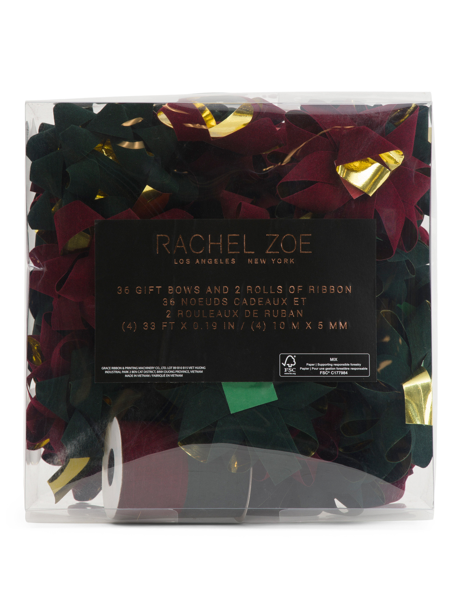 36pc Bows And 2 Ribbon Spools Set | TJ Maxx