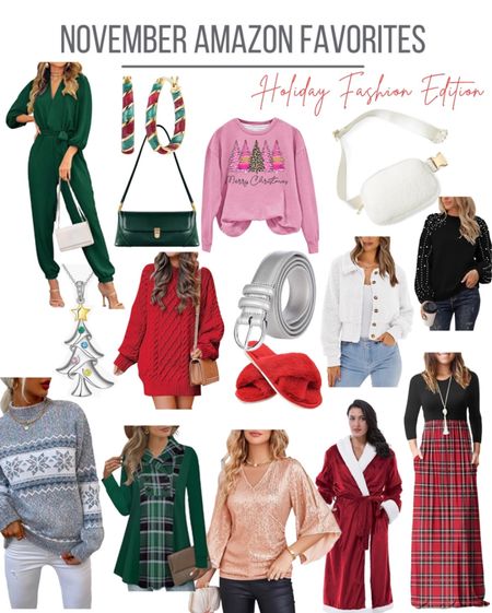 For our November Amazon favorites, Dianne decided to go with an all “holiday fashion” edition. She found some great clothes and accessories to make your holidays fashionable and bright! 

#LTKstyletip #LTKSeasonal #LTKHoliday