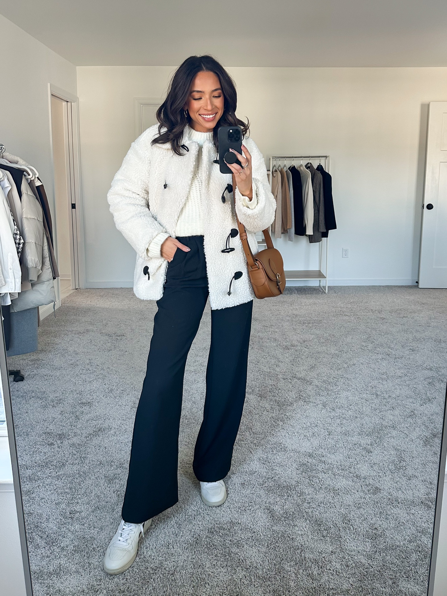 Code AFNENA for an additional 15% off on TOP of the 30% OFF sitewide sale at Abercrombie! 

Sizing: 
Toggle Sherpa coat: Small
White Turtleneck: XS
Black wide leg pants: 26 Long 









Black Friday sale
Abercrombie code
Fall outfit
Winter outfit
Casual outfit
Trousers outfit
Minimalist outfit 
Cold weather outfit 
Abercrombie outfit

#LTKunder100 #LTKstyletip #LTKCyberweek