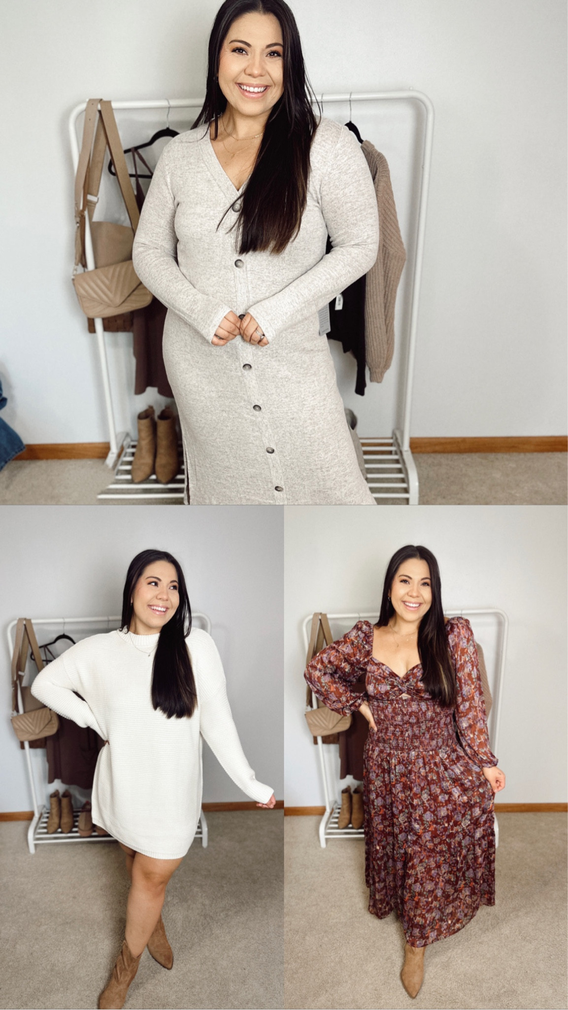 The prettiest dresses for fall from @nordstromrack 😍 I’m wearing a large in all of them! 

#LTKmidsize #LTKstyletip #LTKSeasonal