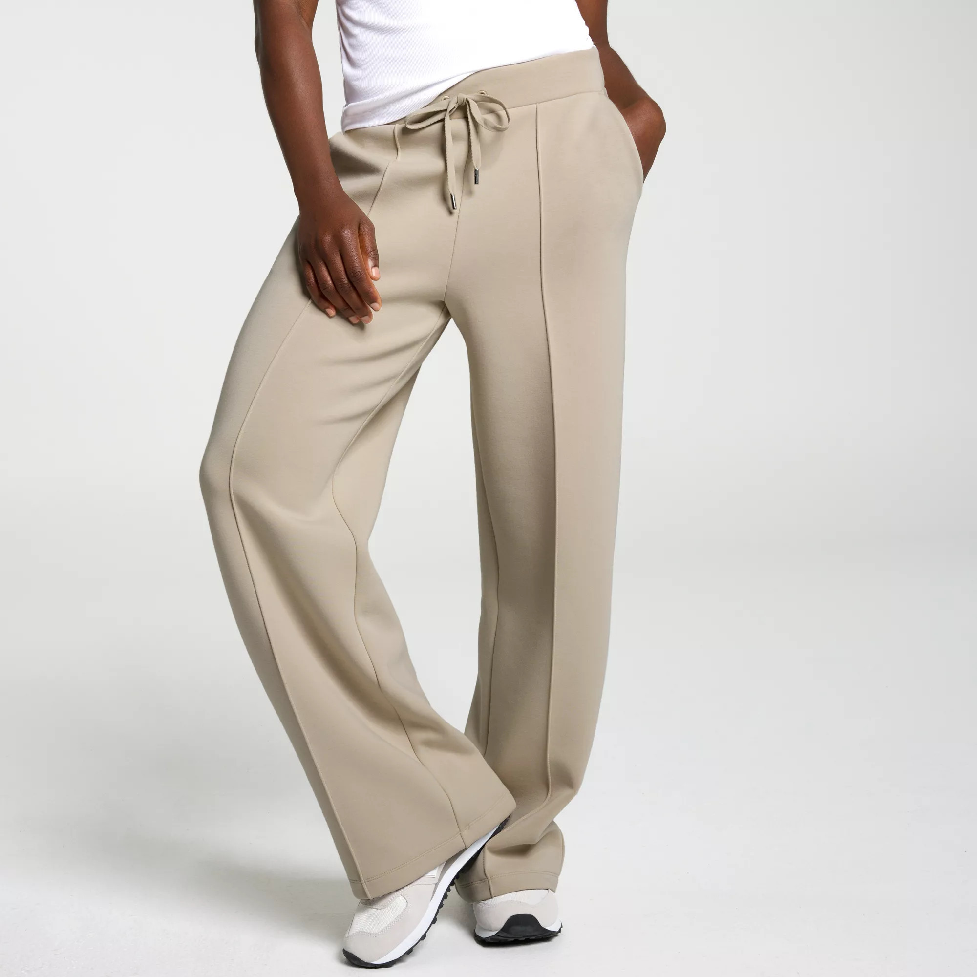 CALIA Women's Soft Scuba Wide Leg Pant, Small, Khaki Sand | DICK'S Sporting Goods