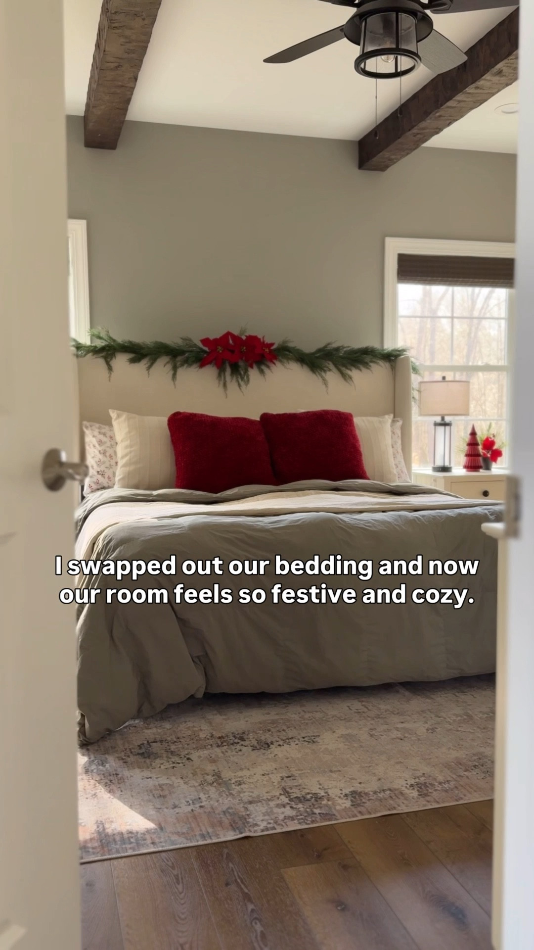 How cozy do these festive flannel sheets make our room look?! 😍✨

I swear, one bedding swap and it feels like we’re waking up in a Christmas cabin every morning 🎄

#CozyChristmas #HolidayHome #ChristmasBedroom #LTKHome #LTKHoliday #CozyVibes #FestiveFlannel #ChristmasDecor #WalmartFinds #WalmartChristmas #FlannelSheets 

#LTKFindsUnder50 #LTKHoliday #LTKHome