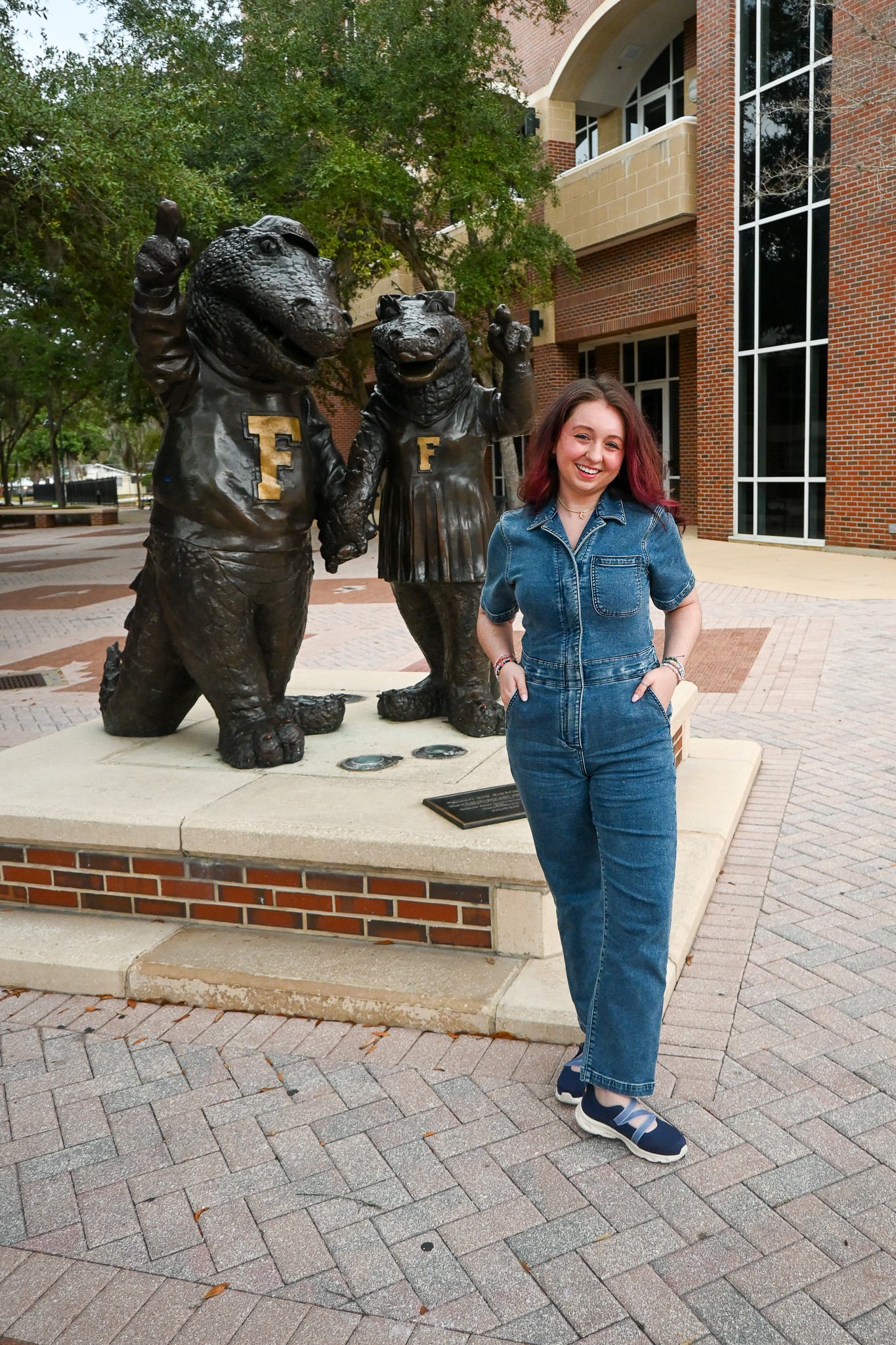 showing Gator school spirit, while staying stylish and practical for a day of running around! 

 