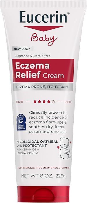 Eucerin Baby Eczema Relief Body Cream, Fragrance Free Baby Eczema Cream with Colloidal Oatmeal, C... | Amazon (US)