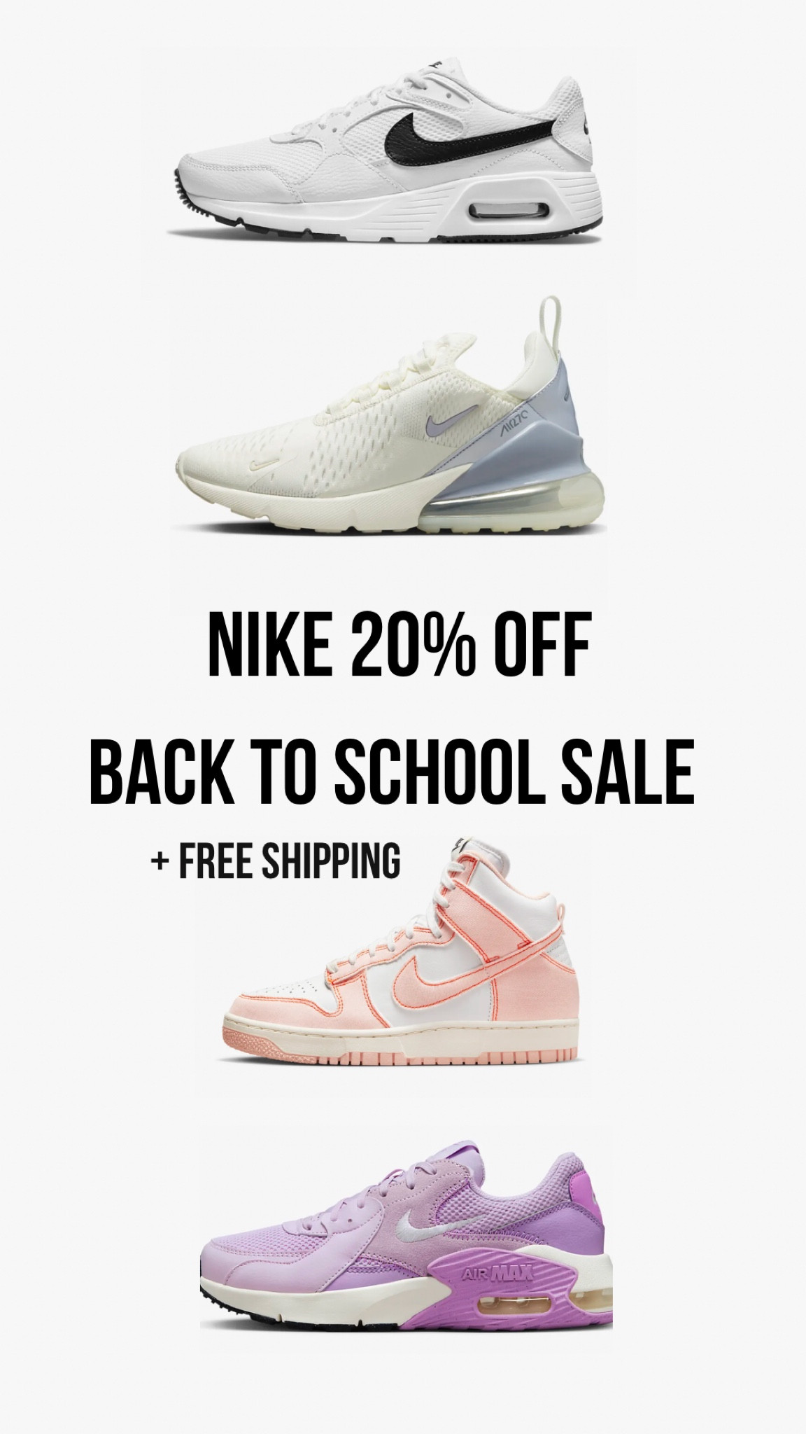 Nike back to school sale use code: SCHOOL20 at checkout!

#LTKBacktoSchool #LTKFind #LTKU