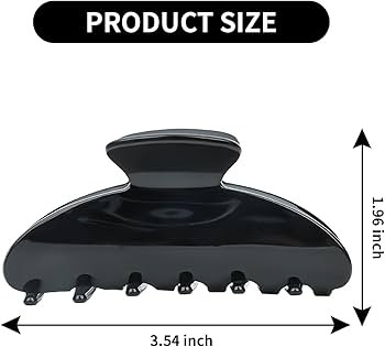 2 Pack Hair Claw Clips for Women Acrylic Claw Clips for Thick Hair Non-slip Clip for Hair Large C... | Amazon (US)