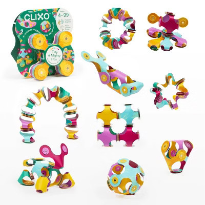 Clixo Tiny & Mighty Magnetic Building Set - Birds | Target