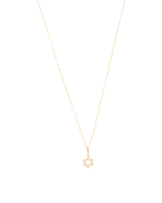 14kt Gold Star Of David Necklace | TJ Maxx