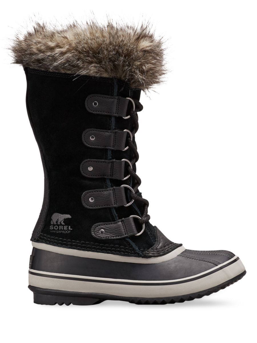 Sorel Joan of Arctic Suede & Faux-Fur Snow Boots | Saks Fifth Avenue