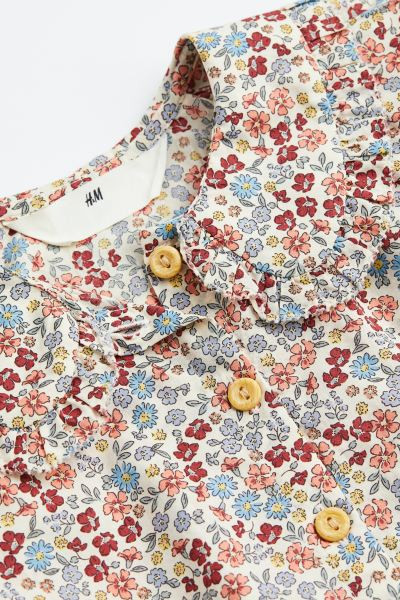 Cotton Seersucker Blouse | H&M (US + CA)