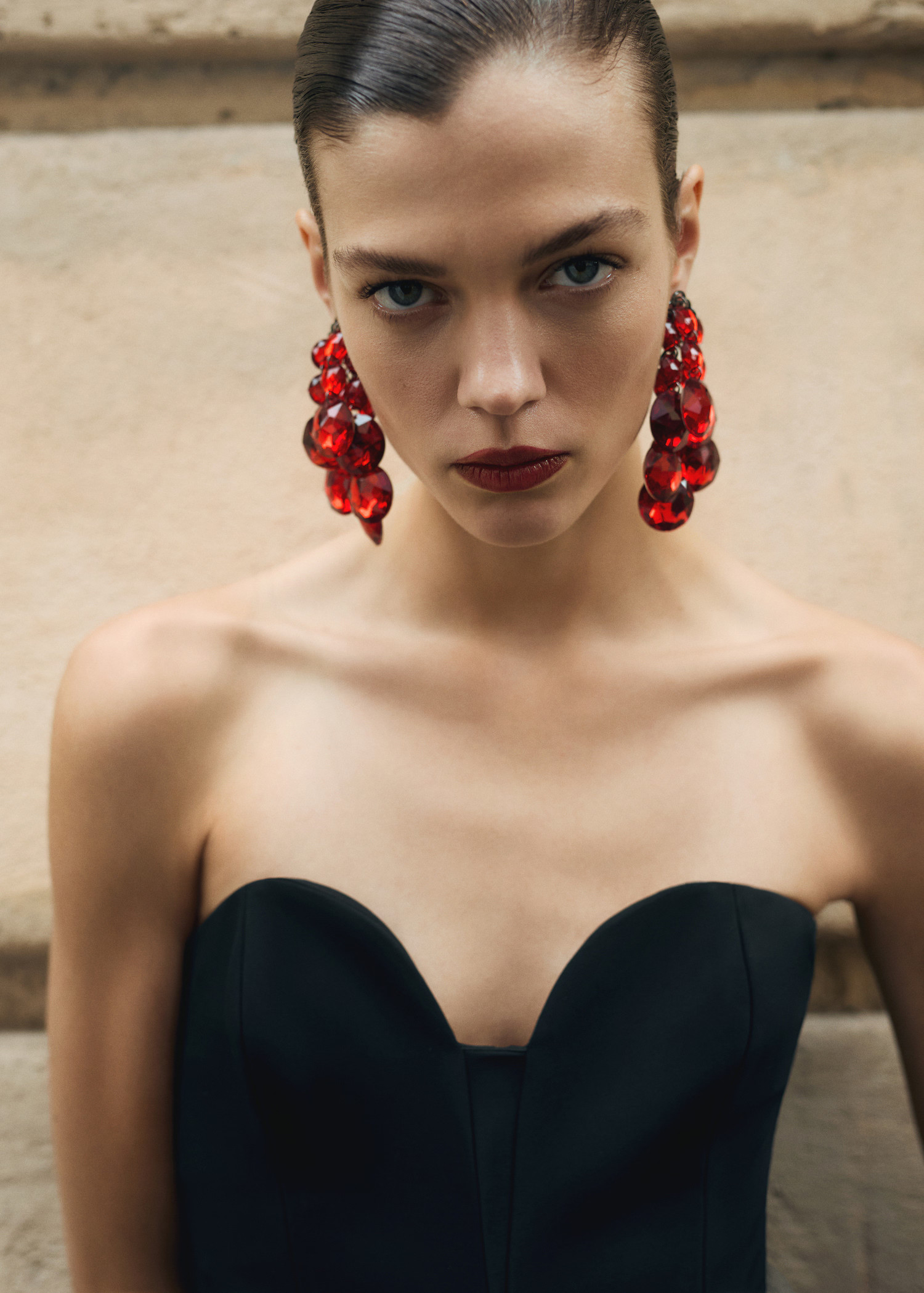 Beaded cascade earrings - Women | MANGO United Kingdom | MANGO (UK)