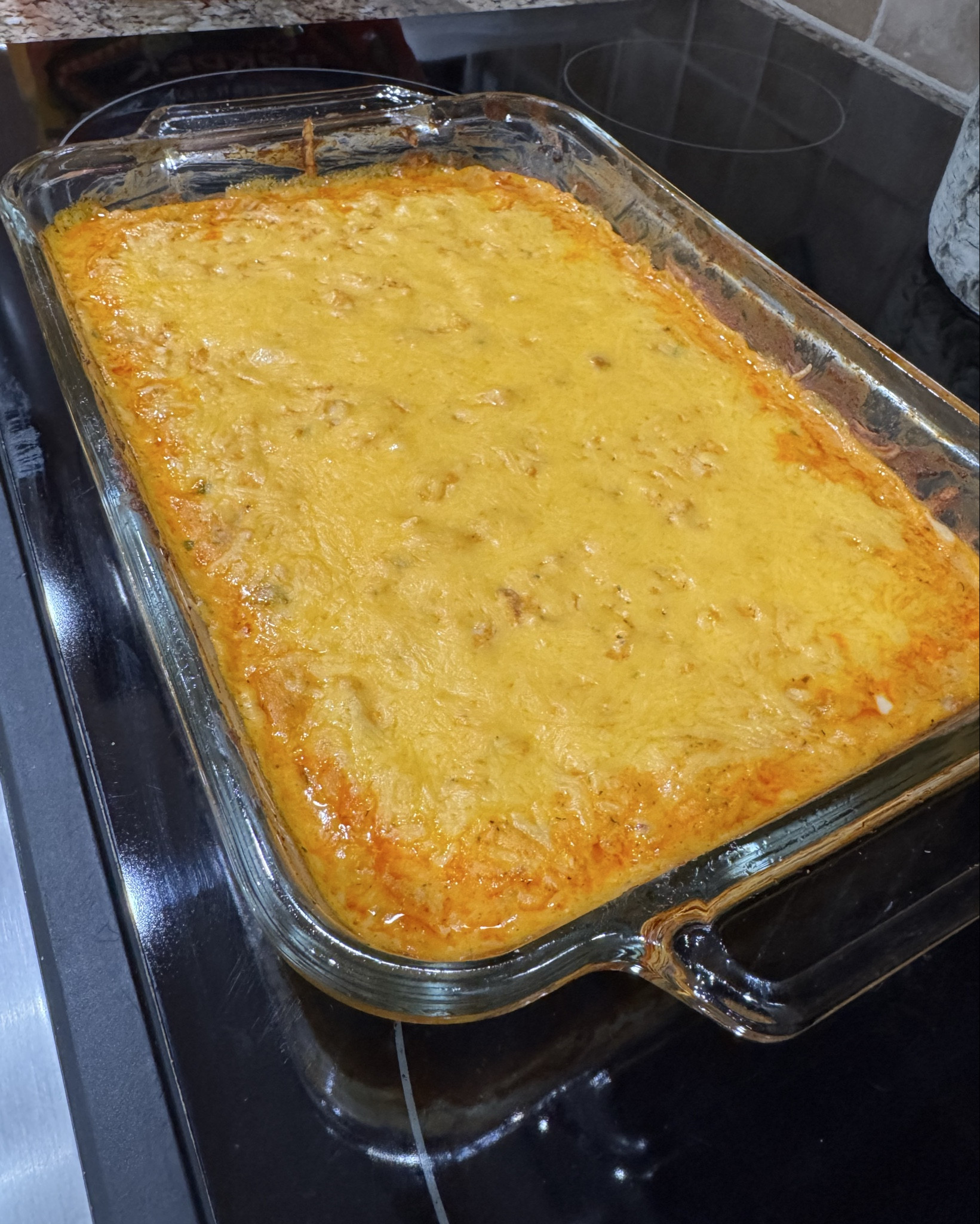 healthier Buffalo chicken dip for the win 🏆 

Brady lovessss Buffalo chicken anything and he lovessss this dip. Instead of cream cheese, I used cottage cheese. 

Recipie: 
2 cups rotisserie chicken
1 1/2 cottage cheese (pulsed until smooth for texture) 
1/2 shredded cheese 
1/2 franks buffalo sauce 
1/2 teaspoon garlic powder 
1/2 teaspoon onion powder
1/4 teaspoon dill weed
1/4 teaspoon parsley 
1/8 black pepper 

Mix all together. Put in baking dish and sprinkle with more cheddar cheese 

Bake at 350 for about 20-30 minutes  


#LTKfitnessgoals #LTKfoodie #LTKmomlife