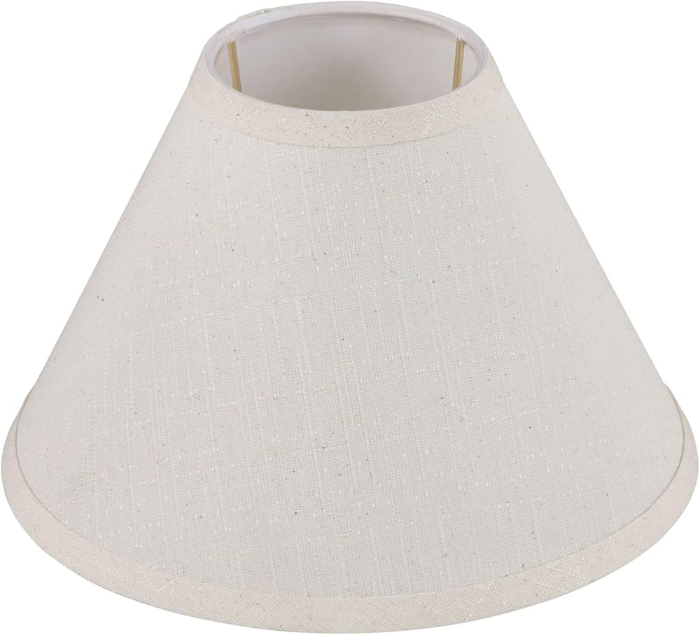 Aspen Creative 58309, Empire Uno Lamp Shade, Cream, 4" Top x 10" Bottom x 7" Slant Height, Slip U... | Amazon (US)