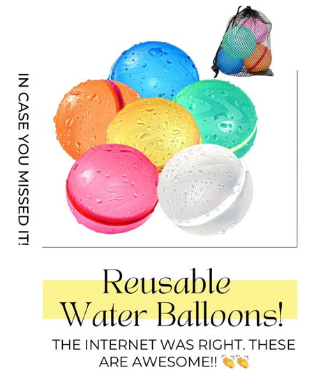 On sale now! These are awesome! Reusable water balloons. Fun to play, easy to clean, and reusable for neverending fun!

#LTKkids #LTKfamily #LTKsalealert