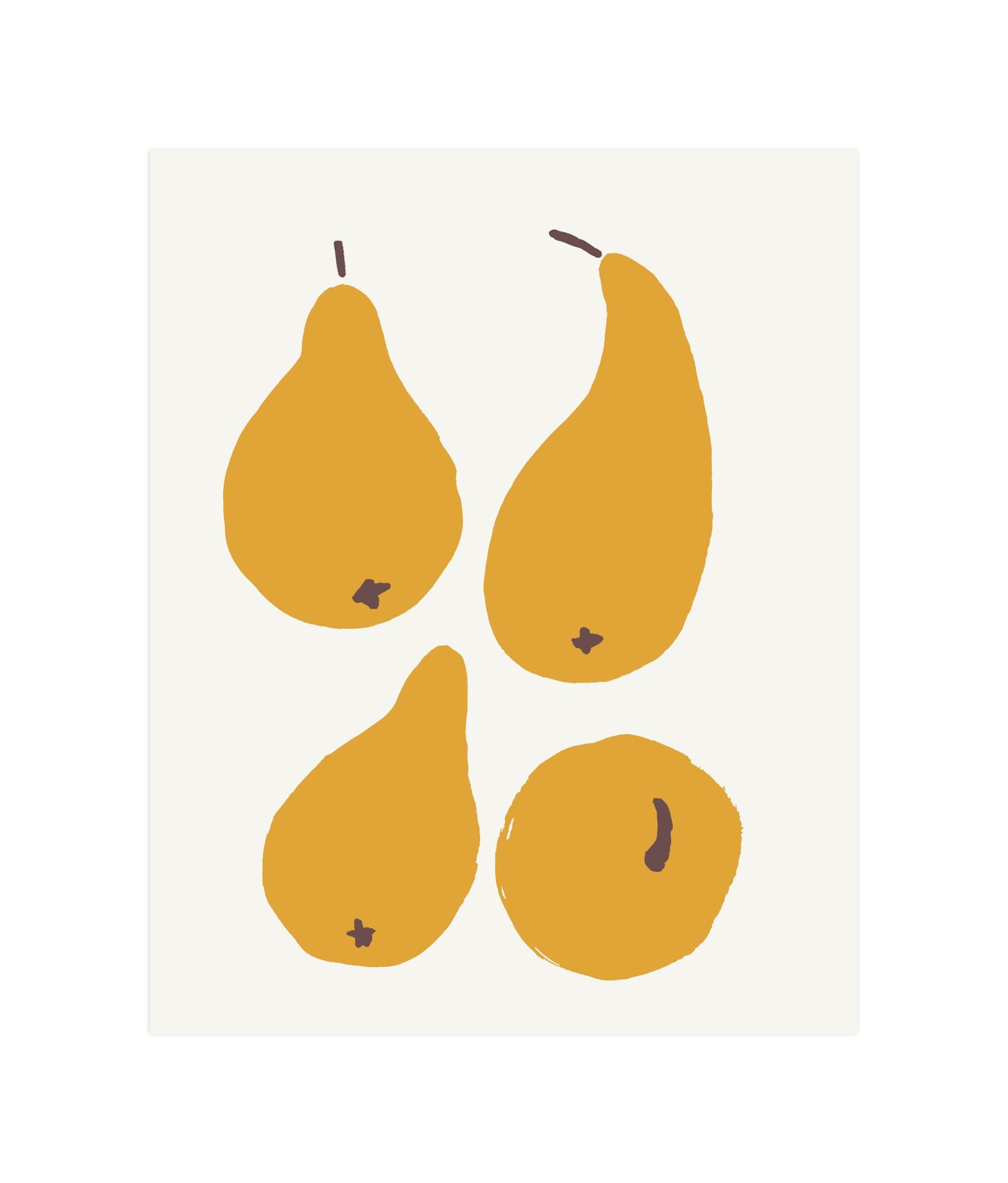 Still-life with four pears | Minted