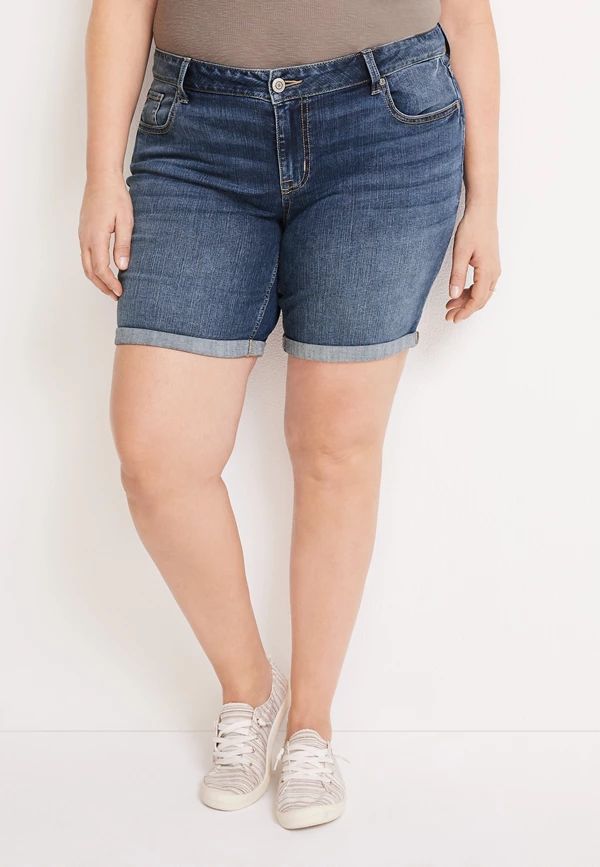Plus Size m jeans by maurices™ Classic Mid Rise 8in Bermuda Short | Maurices