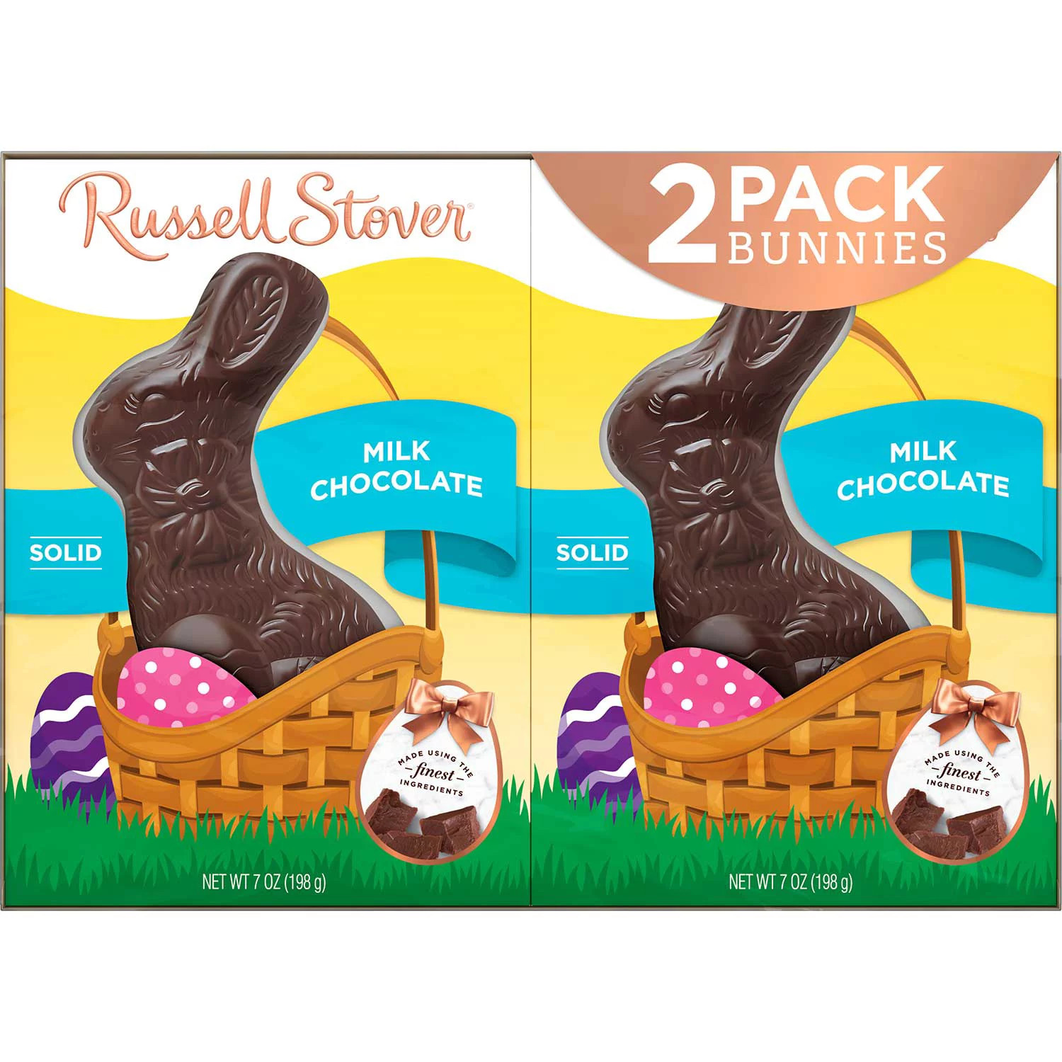 Russell Stover Easter Bunny Solid Milk Chocolate Candy Rabbits, 2 pk. | Sam's Club