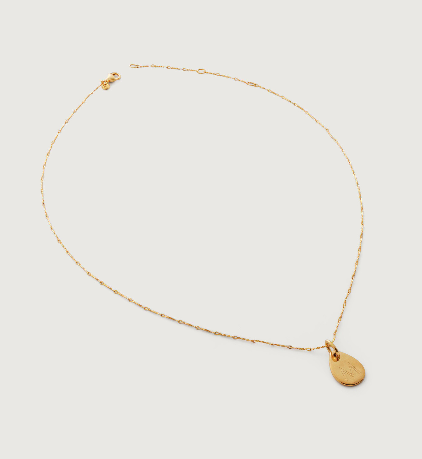 Ziggy Mini Petal Fine Twist Chain Necklace | Monica Vinader (Global)