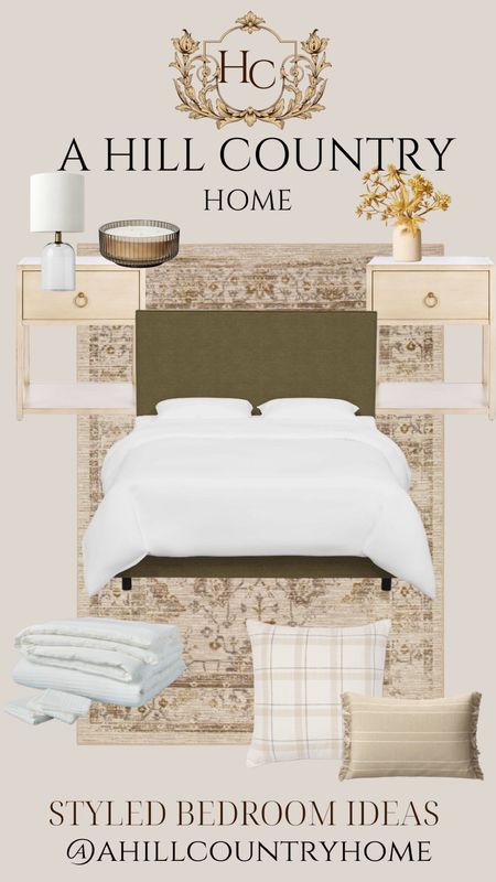 Styled bedroom ideas all from target! Neutral bedroom decor, nightstands, lamps, rug, bed frame, king size bed!

Follow me @ahillcountryhome for daily shopping trips and styling tips!

Seasonal, Home, Fall, Decor, Bedroom

#LTKhome #LTKSeasonal #LTKfamily