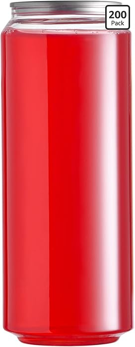 Hammont 100pk Plastic Juice Bottles with Caps – Sealable Smoothie, Boba, & Iced Coffee Cups –... | Amazon (US)