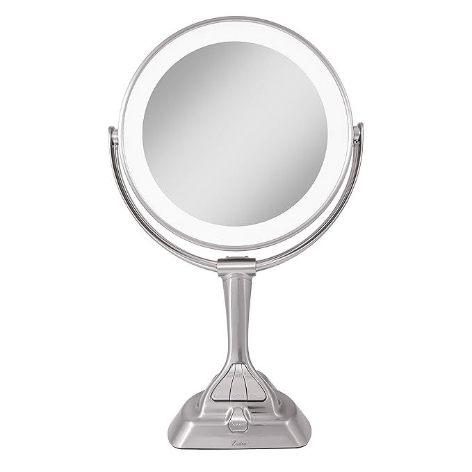 Zadro LED Variable 3-Color Lighted Dual-Sided 10X/1X Magnification Vanity Makeup Mirror for Bedro... | Amazon (US)