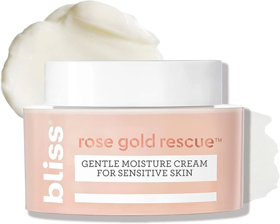 Bliss Rose Gold Rescue Moisturizer - 1.5 Oz - Gentle Face Cream - Soothing Rose Water & Nourishin... | Amazon (US)